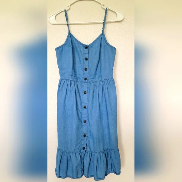 Japna | Dresses | Japna Blue Denim Dress Size Xsmall | Poshmark